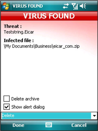 Antivirus (ThreatSense® technology)